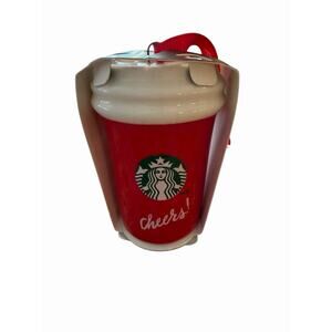 2025 Starbucks Xmas Holiday Red Cup Ornament Christmas Winter‎ Ceramic NEW